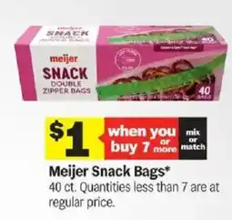 Meijer Meijer Snack Bags offer