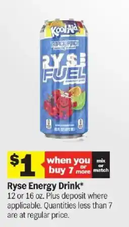 Meijer Ryse Energy Drink offer