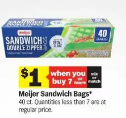 Meijer Meijer Sandwich Bags offer
