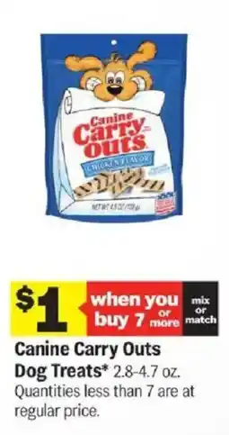 Meijer Canine Carry Outs Dog Treats offer