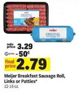 Meijer Meijer Breakfast Sausage Roll offer