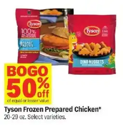 Meijer Tyson Frozen Prepared Chicken offer