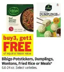 Meijer Bibigo Potstickers, Dumplings, Wontons, Fried Rice or Meals offer