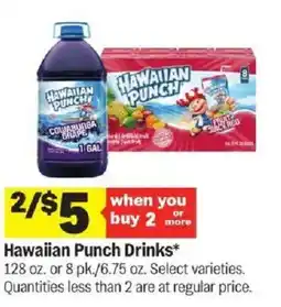 Meijer Hawaiian Punch Drinks offer