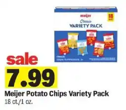 Meijer Meijer potato chips variety pack offer