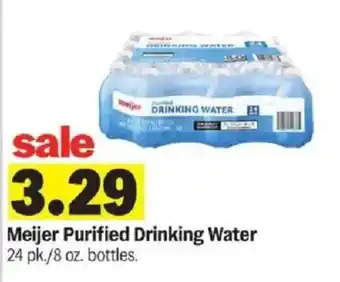 Meijer Meijer purified drinking water offer
