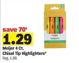 Meijer Meijer chisel tip highlighters offer