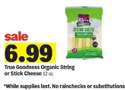 Meijer True Goodness Organic String or Stick Cheese offer