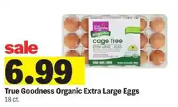 Meijer True Goodness Organic Extra Large Eggs offer