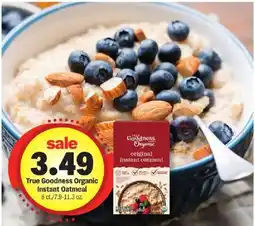 Meijer True Goodness Organic Instant Oatmeal offer