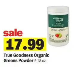 Meijer True Goodness Organic Greens Powder offer