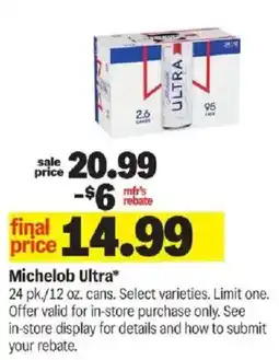 Meijer Michelob Ultra offer