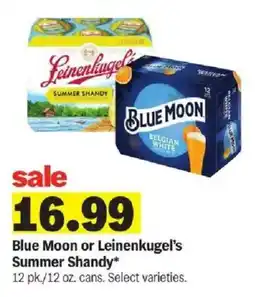Meijer Blue Moon or Leinenkugel's Summer Shandy offer