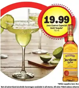 Meijer Jose Cuervo Especial Gold Tequila offer