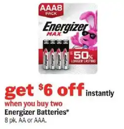 Meijer Energizer Batteries offer