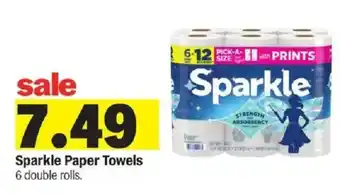 Meijer Sparkle Paper Towels offer
