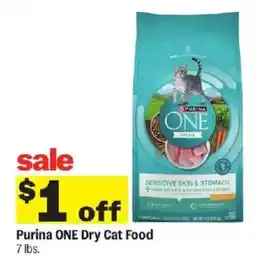 Meijer Purina ONE Dry Cat Food offer