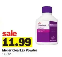 Meijer Meijer ClearLax Powder offer