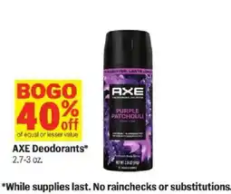 Meijer Axe deodorants offer