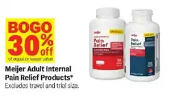 Meijer Meijer adult internal pain relief products offer