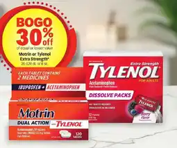 Meijer Motrin or Tylenol Extra Strength offer