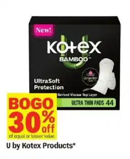 Meijer U by Kotex Products offer
