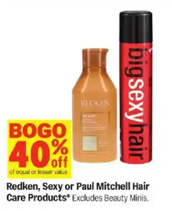 Meijer Redken, Sexy or Paul Mitchell Hair Care Products offer