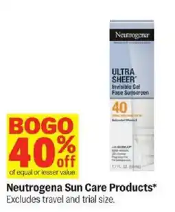 Meijer Neutrogena Sun Care Products offer