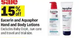 Meijer Eucerin and Aquaphor Hand and Body Lotions offer