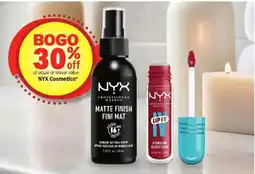 Meijer NyX Cosmetics matte finish fini mat makeup setting spray offer
