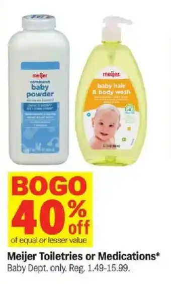 Meijer Meijer toiletries or medications offer
