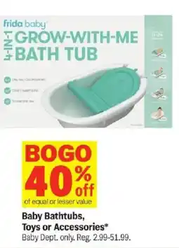 Meijer Frida Baby Baby Bathtubs, Toys or Accessories offer