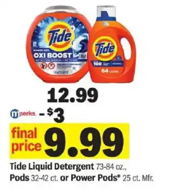 Meijer Tide liquid detergent offer