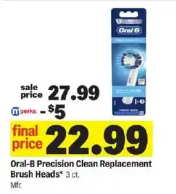 Meijer Oral-B Precision Clean Replacement Brush Heads offer