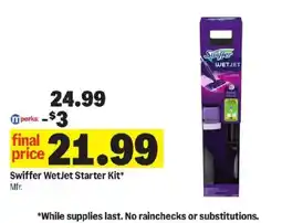 Meijer Swiffer WetJet Starter Kit offer