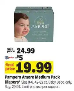 Meijer Pampers Amore Diapers offer