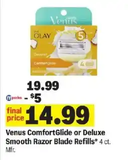 Meijer Venus ComfortGlide or Deluxe Smooth Razor Blade Refills offer