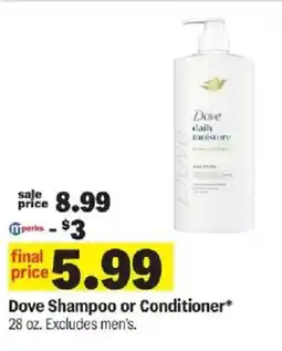 Meijer Dove Shampoo or Conditioner offer