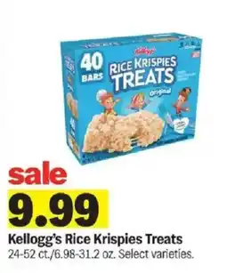Meijer Kellogg's Rice Krispies Treats offer