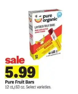 Meijer Pure Fruit Bars offer