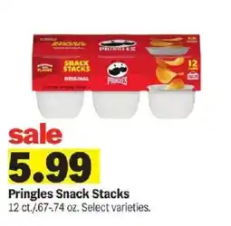 Meijer Pringles Snack Stacks offer