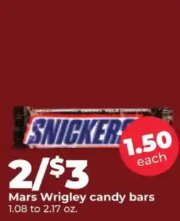Hy-Vee Mars Wrigley candy bars offer