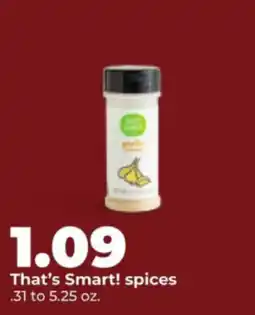 Hy-Vee That's Smart! spices offer