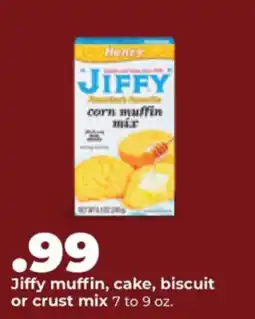 Hy-Vee Jiffy muffin, cake, biscuit or crust mix offer