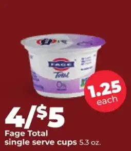 Hy-Vee Fage Total single serve cups offer