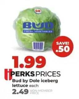 Hy-Vee Bud by Dole iceberg lettuce offer