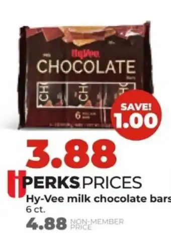 Hy-Vee Hy-Vee milk chocolate bars offer