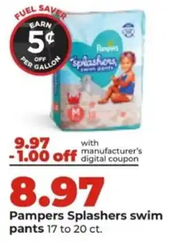 Hy-Vee Pampers Splashers swim pants offer