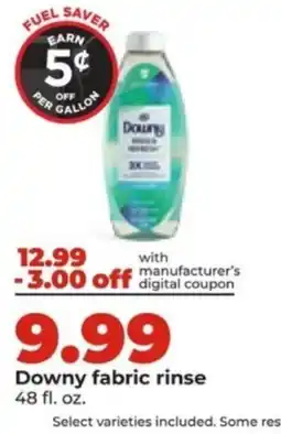 Hy-Vee Downy fabric rinse offer