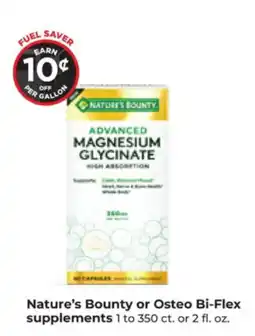 Hy-Vee Nature's Bounty advanced magnesium glycinate offer